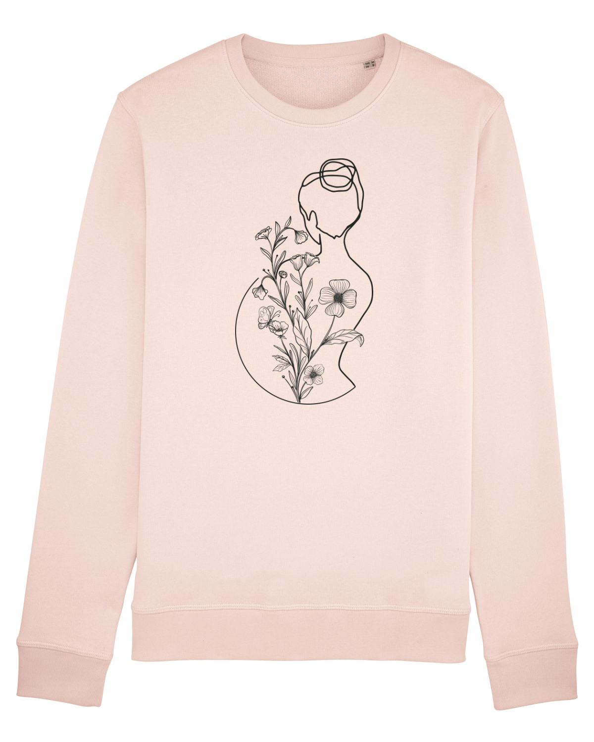 Bluză mânecă lungă Unisex Rise Candy Pink