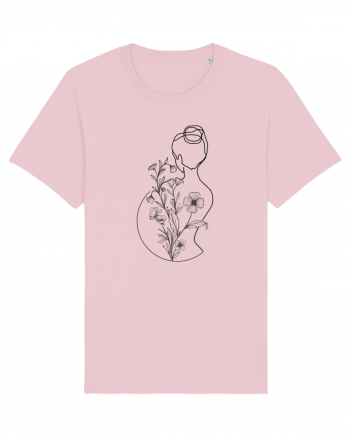 Silueta Feminin Floral Cotton Pink