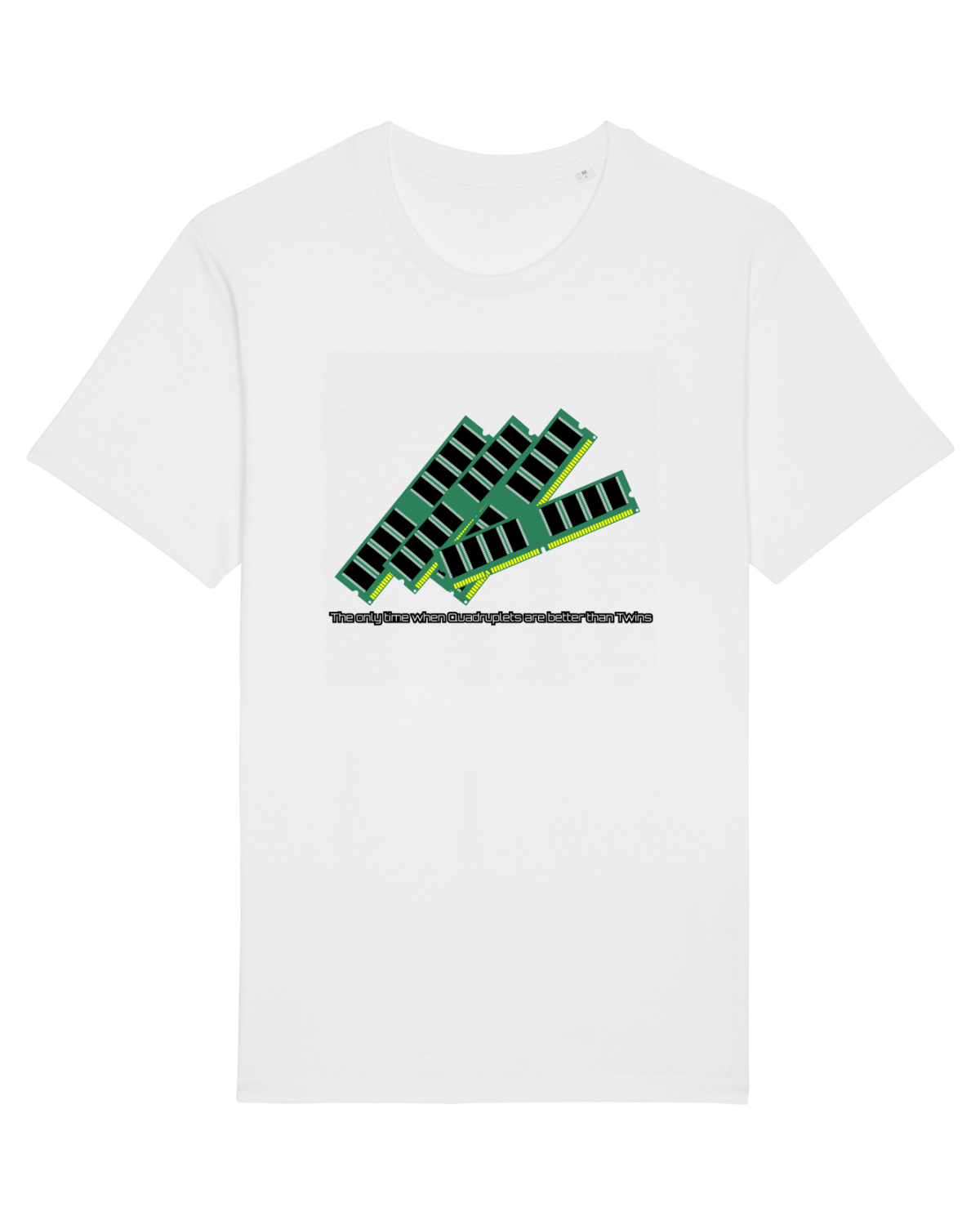 Tricou mânecă scurtă Unisex Rocker White