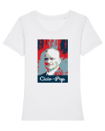 Ciciopop Tricou mânecă scurtă guler larg fitted Damă Expresser