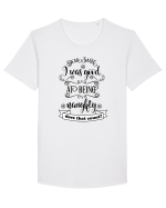 Am fost cuminte înainte să fiu rău Tricou mânecă scurtă guler larg Bărbat Skater