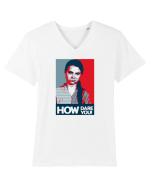 how dare you ... Tricou mânecă scurtă guler V Bărbat Presenter