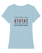 dance like nobody's watching Tricou mânecă scurtă guler larg fitted Damă Expresser