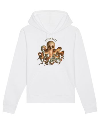 OctoSkull - octopus + skull - caracatita craniu White