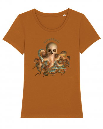 OctoSkull - octopus + skull - caracatita craniu Roasted Orange