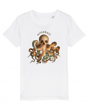 OctoSkull - octopus + skull - caracatita craniu White