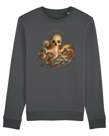 OctoSkull - octopus + skull - caracatita craniu Anthracite