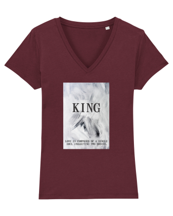 Tricou SOUL KING Burgundy