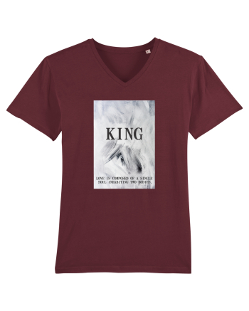 Tricou SOUL KING Burgundy