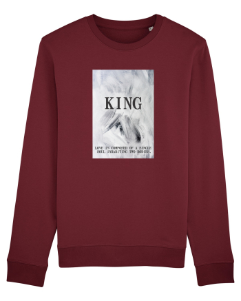 Tricou SOUL KING Burgundy