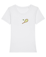 Tennis lovers Tricou mânecă scurtă guler larg fitted Damă Expresser
