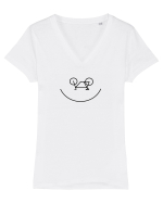 Loving bikes Tricou mânecă scurtă guler V Damă Evoker