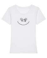 Loving bikes Tricou mânecă scurtă guler larg fitted Damă Expresser