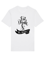 Bea, mănâncă și fii vesel Tricou mânecă scurtă Unisex Rocker