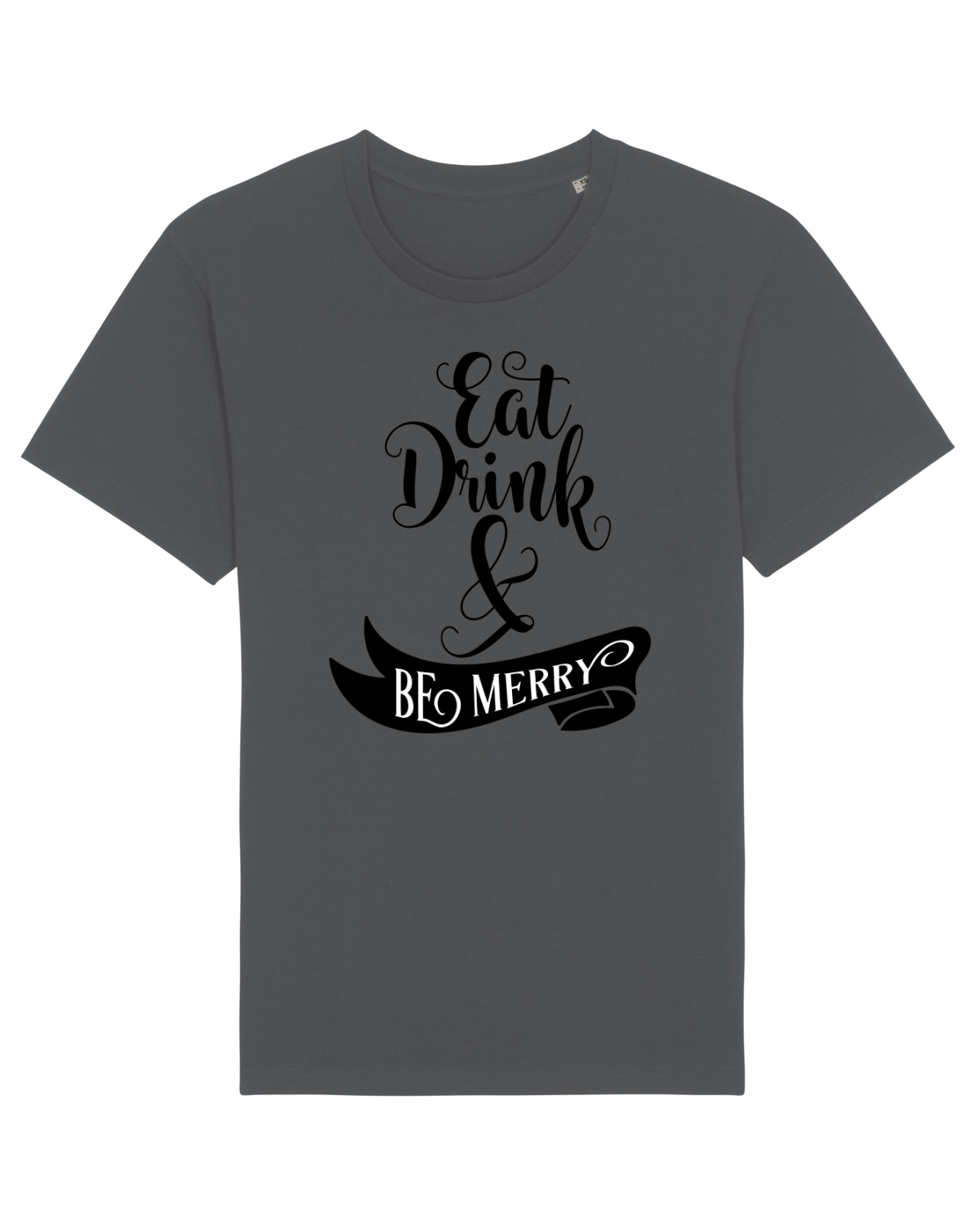 Tricou mânecă scurtă Unisex Rocker Anthracite