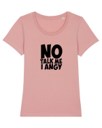 No talk me I angy Tricou mânecă scurtă guler larg fitted Damă Expresser