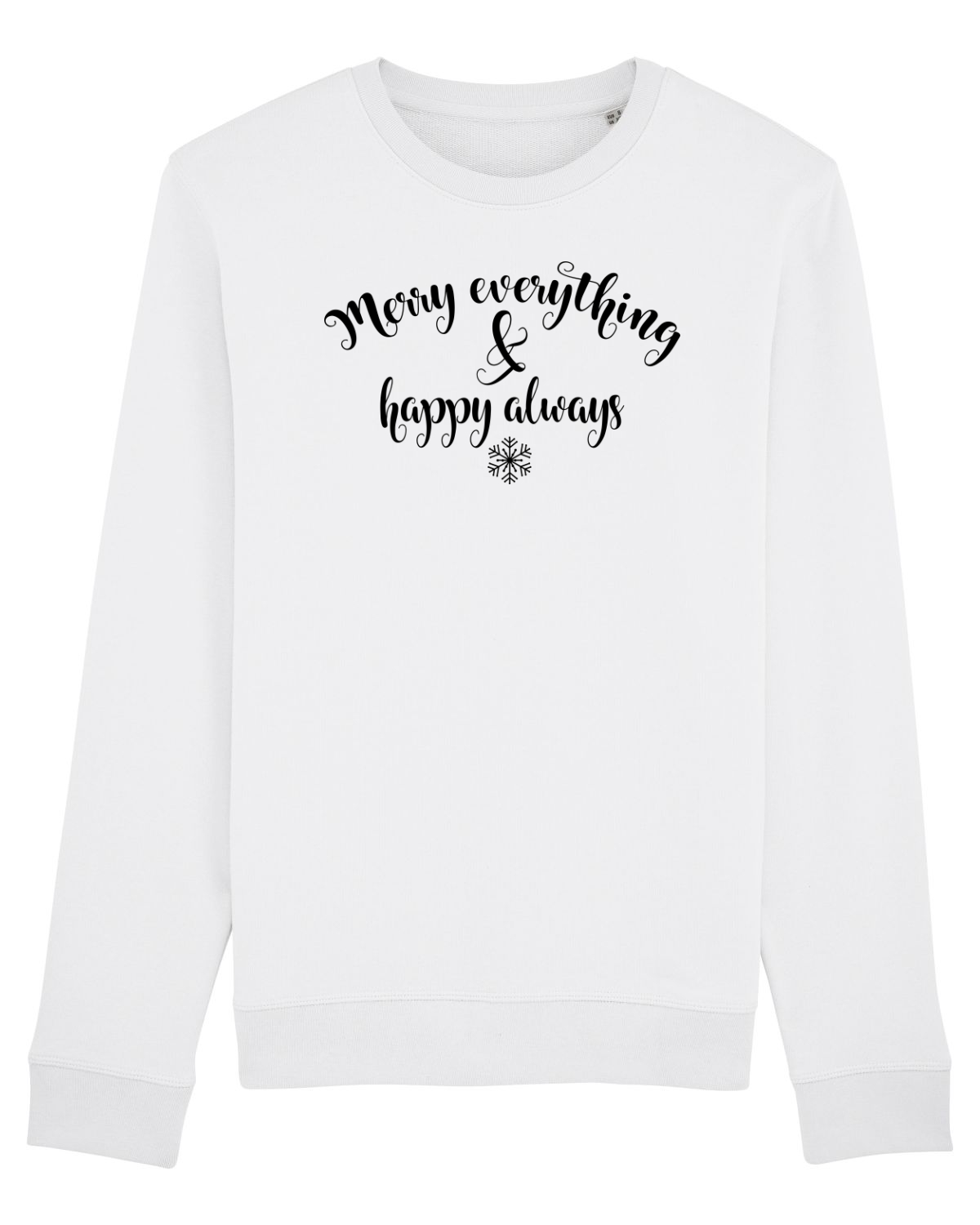 Bluză mânecă lungă Unisex Rise White
