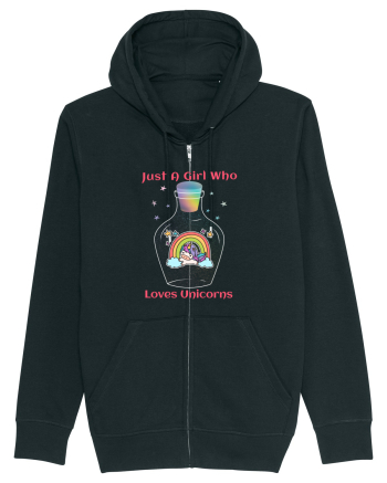 Just A Girl Who Loves Unicorns Black