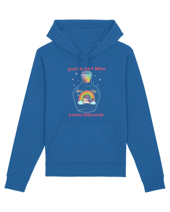 Just A Girl Who Loves Unicorns Royal Blue