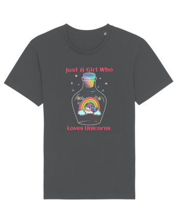 Just A Girl Who Loves Unicorns Anthracite
