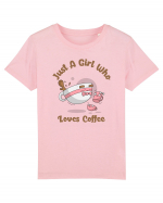 Just A Girl Who Loves Coffee Tricou mânecă scurtă  Copii Mini Creator