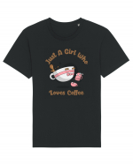 Just A Girl Who Loves Coffee Tricou mânecă scurtă Unisex Rocker