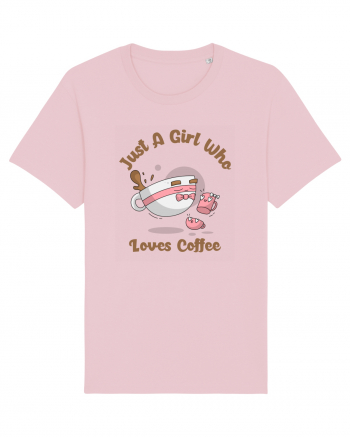 Just A Girl Who Loves Coffee Cotton Pink