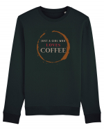 Just A Girl Who Loves Coffee Bluză mânecă lungă Unisex Rise