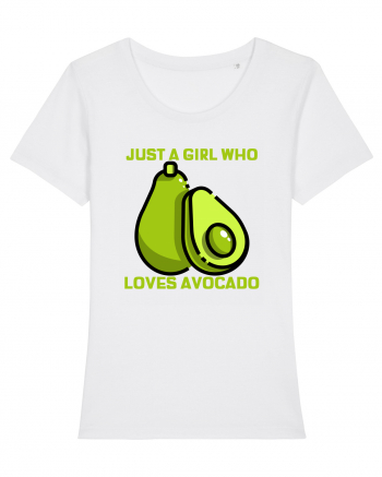 Just A Girl Who Loves Avocado White