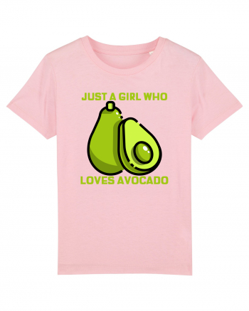 Just A Girl Who Loves Avocado Cotton Pink