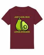 Just A Girl Who Loves Avocado Tricou mânecă scurtă  Copii Mini Creator