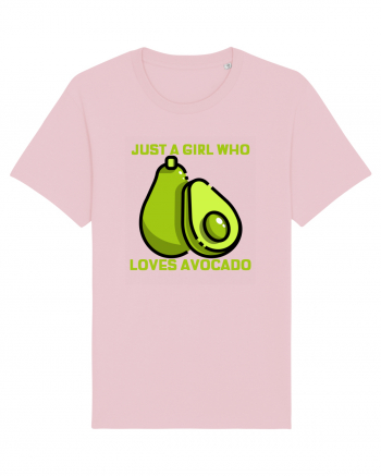 Just A Girl Who Loves Avocado Cotton Pink