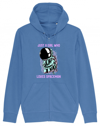 Just A Girl Who Loves Spaceman Bright Blue