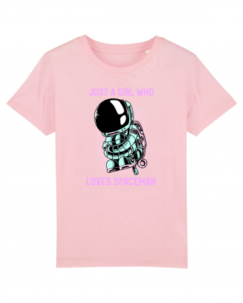 Just A Girl Who Loves Spaceman Cotton Pink