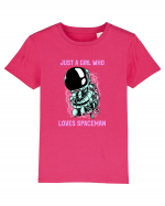 Just A Girl Who Loves Spaceman Tricou mânecă scurtă  Copii Mini Creator