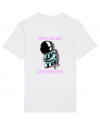 Just A Girl Who Loves Spaceman White