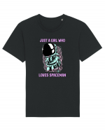 Just A Girl Who Loves Spaceman Tricou mânecă scurtă Unisex Rocker