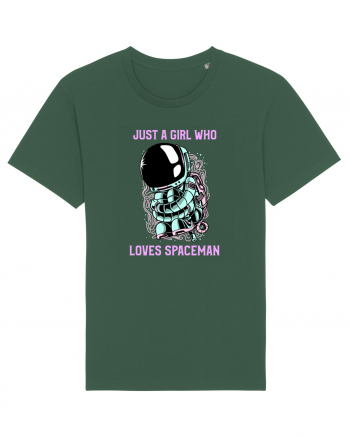 Just A Girl Who Loves Spaceman Bottle Green