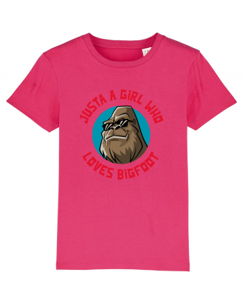 Just A Girl Who Loves Bigfoot Raspberry