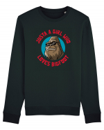 Just A Girl Who Loves Bigfoot Bluză mânecă lungă Unisex Rise