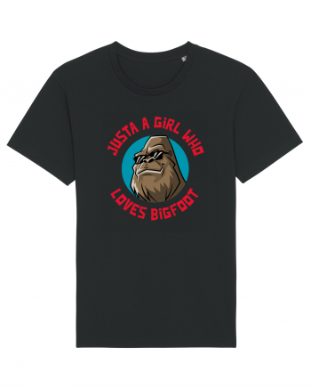Just A Girl Who Loves Bigfoot Black