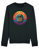 Retro Sunset Just A Girl Who Loves Bigfoot Bluză mânecă lungă Unisex Rise