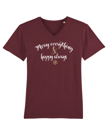 Vesel  din orice și fericit mereu Burgundy