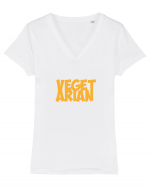 VegetArian Tricou mânecă scurtă guler V Damă Evoker