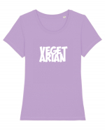 VegetArian Tricou mânecă scurtă guler larg fitted Damă Expresser