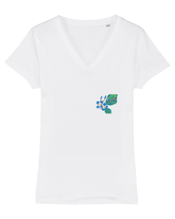 Motiv românesc - Albastrele 2. White