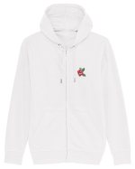 Motiv românesc - Trandafir 3. Hanorac cu fermoar Unisex Connector