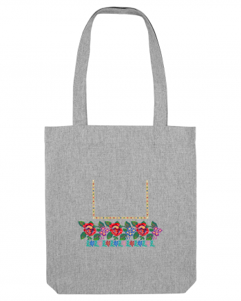 Motiv românesc - Flori la fereastră. Heather Grey
