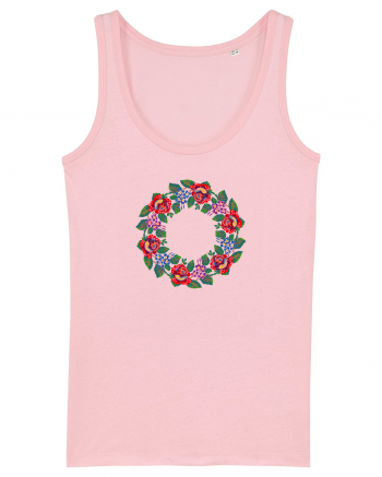 Motiv românesc - Coroniță de flori 1. Cotton Pink
