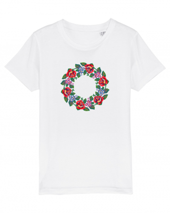 Motiv românesc - Coroniță de flori 1. White